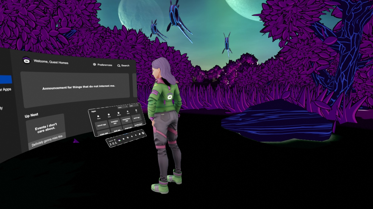 Custom Home: Alien Forest Night on SideQuest Oculus Quest Games & Apps ...