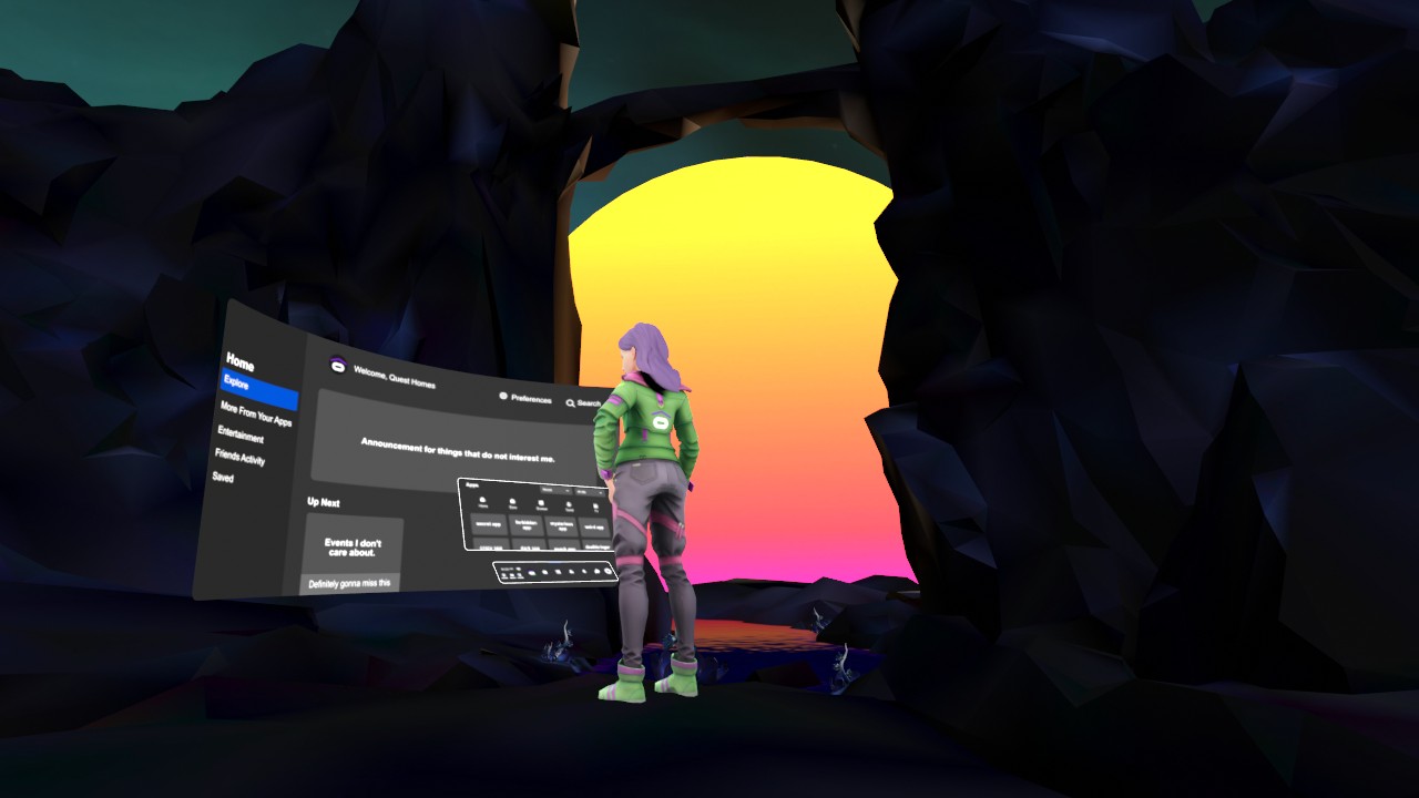 Custom Home: Alien planet mountain bridge on SideQuest Oculus Quest ...