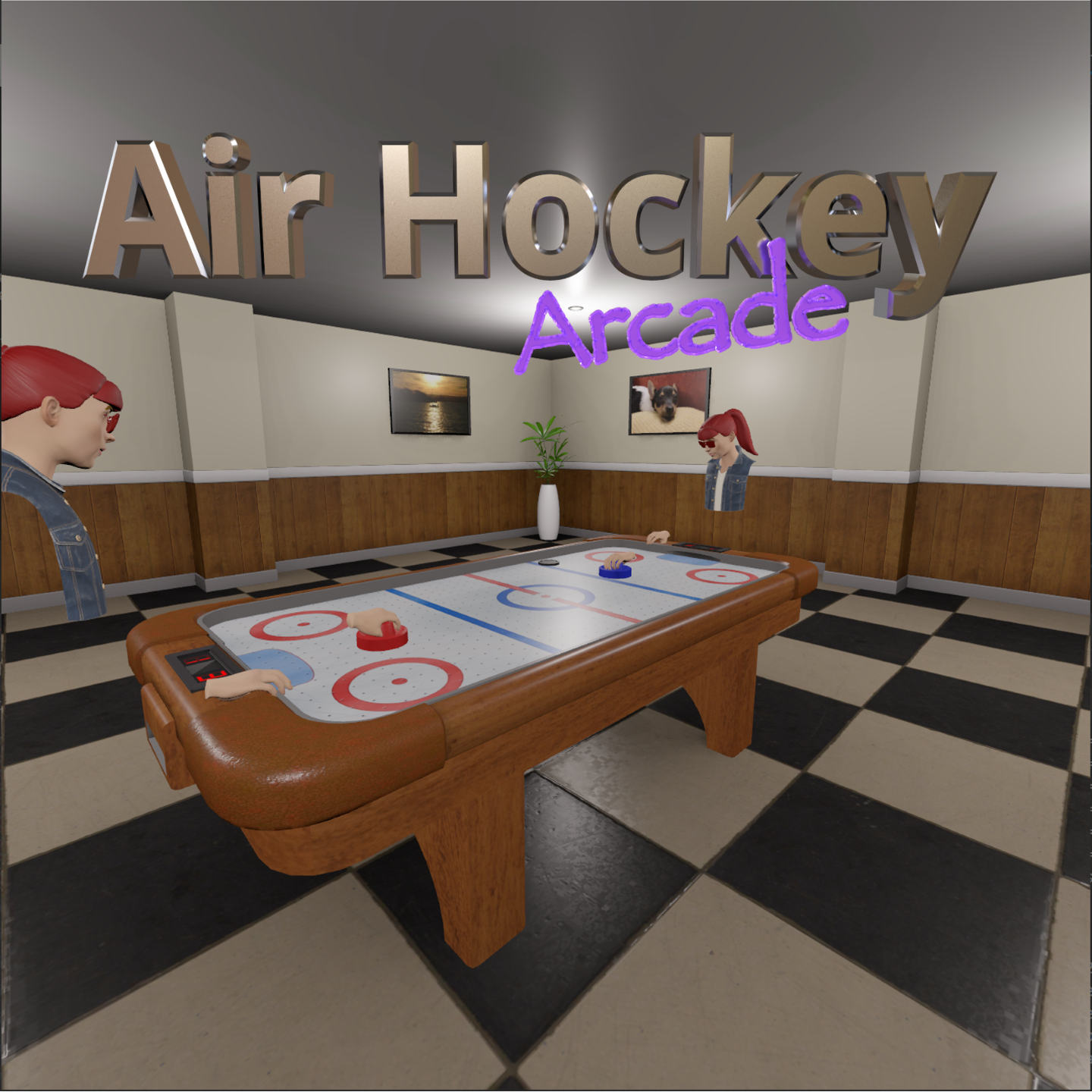 virtual air hockey