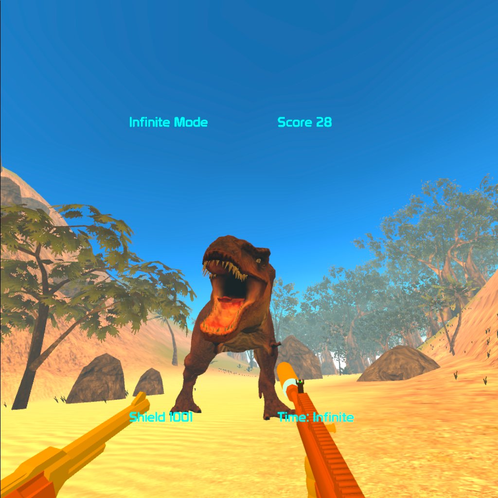 ULTRA SHOOTER JURASSIC DINOSAURS (Shoot'em Up Dino Hunter) on SideQuest Oculus Quest Games