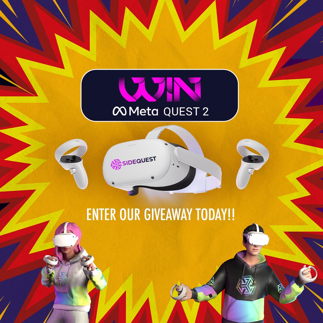 Quest 2 Giveaway! Giveaway on SideQuest Oculus Quest Games & Apps