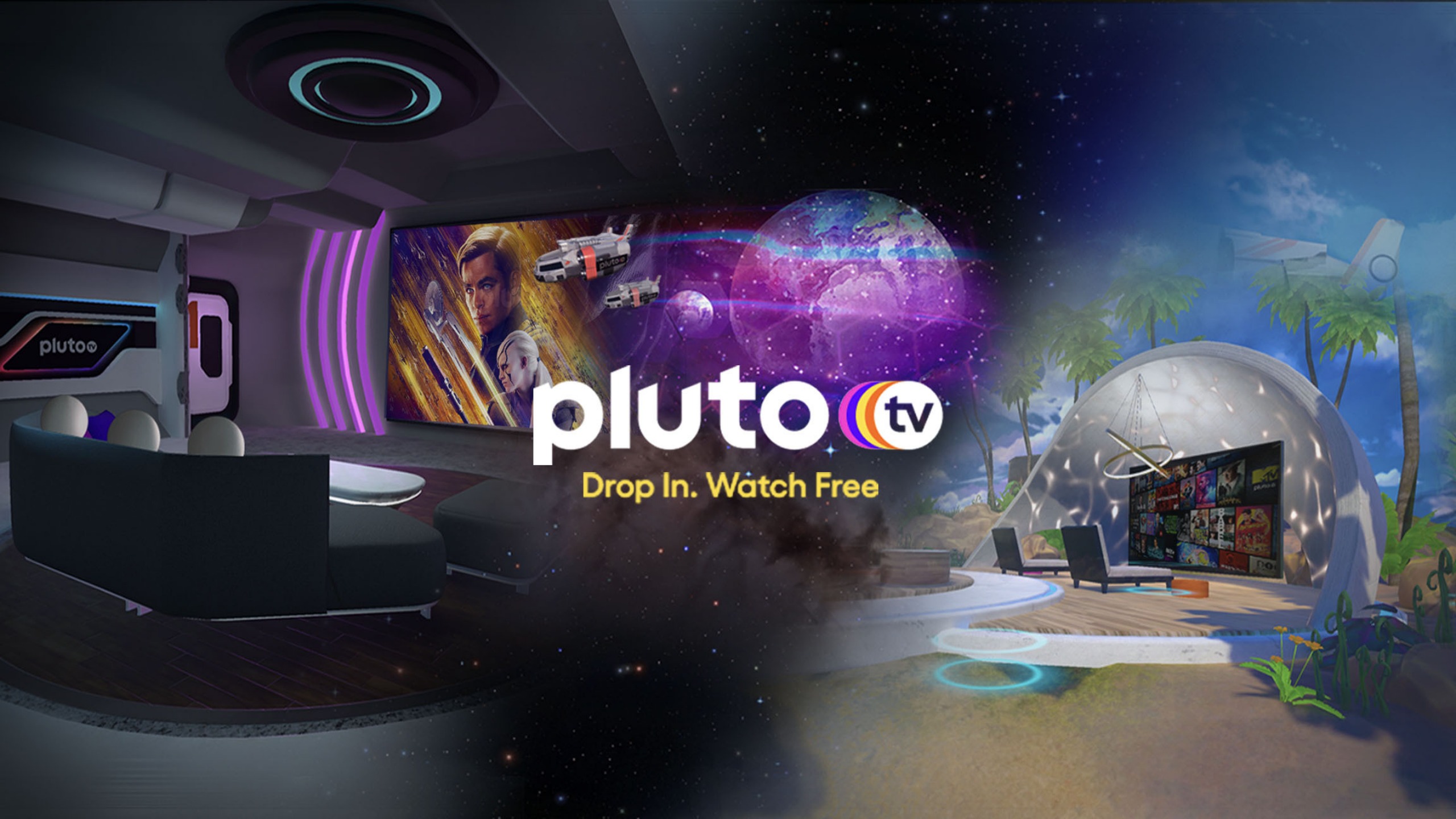 Pluto TV Immersive (Alpha) on SideQuest Oculus Quest Games & Apps