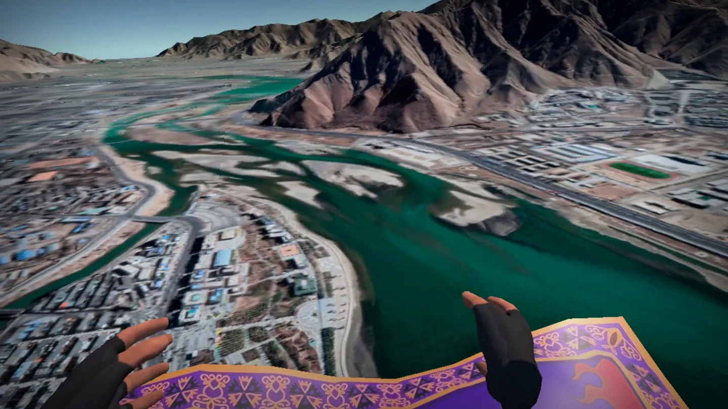 World Tour Flying on Real 3D Maps on SideQuest Oculus Quest Games ...