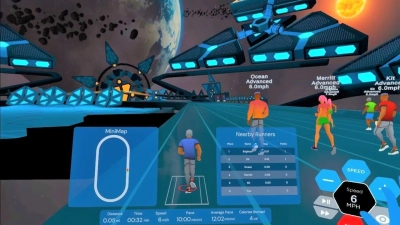 Oculus Platform Running Machine Octonic VR Run for Fitness Treadmill and Meta/Oculus Quest 2, 3, and ...