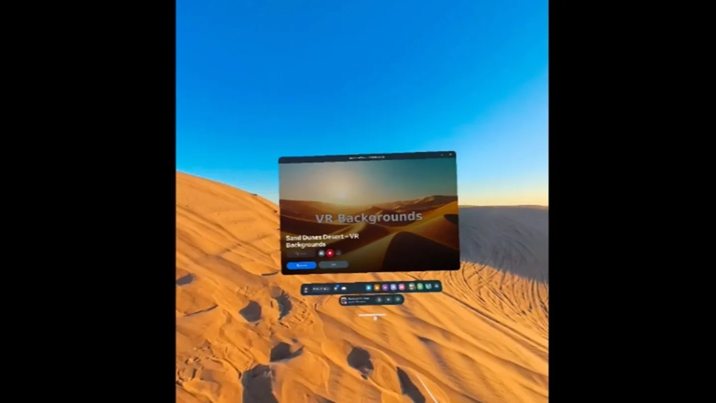 Sand Dunes Desert VR Backgrounds on SideQuest Oculus Quest Games & Apps ...
