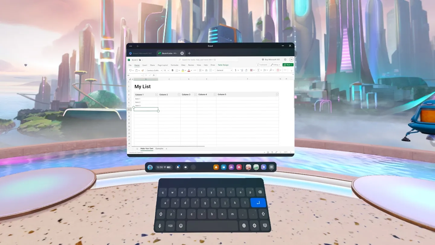 Microsoft Excel on SideQuest Oculus Quest Games & Apps including AppLab ...