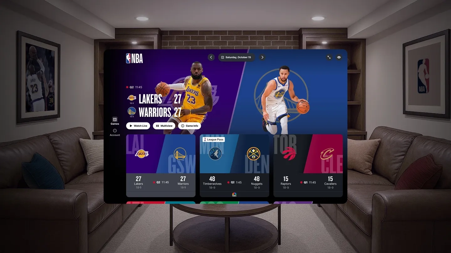 NBA: Live Games and Scores on SideQuest Oculus Quest Games & Apps ...
