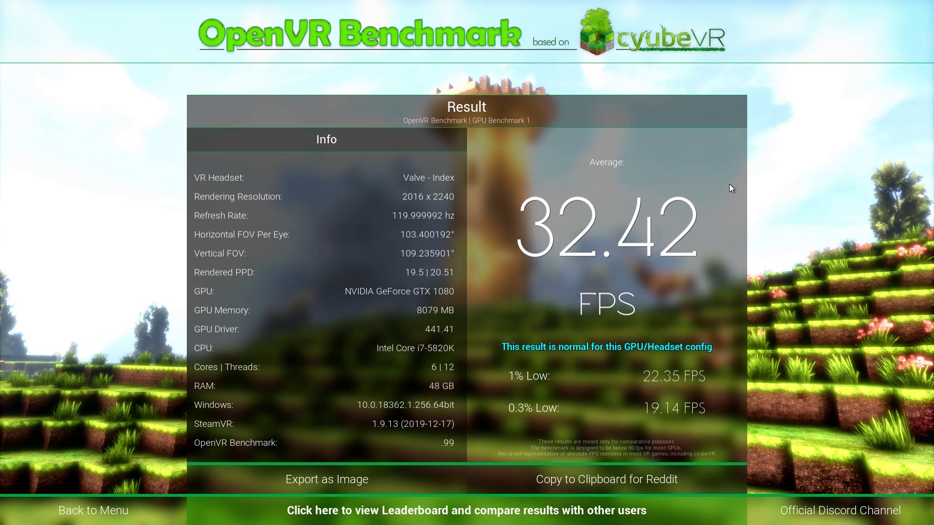 OpenVR Benchmark on SideQuest Oculus Quest Games & Apps including ...