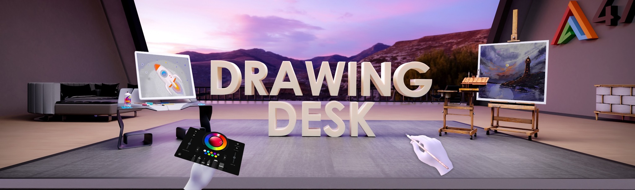 Drawing Desk on SideQuest Oculus Quest Games & Apps including AppLab Games ( Oculus App Lab )