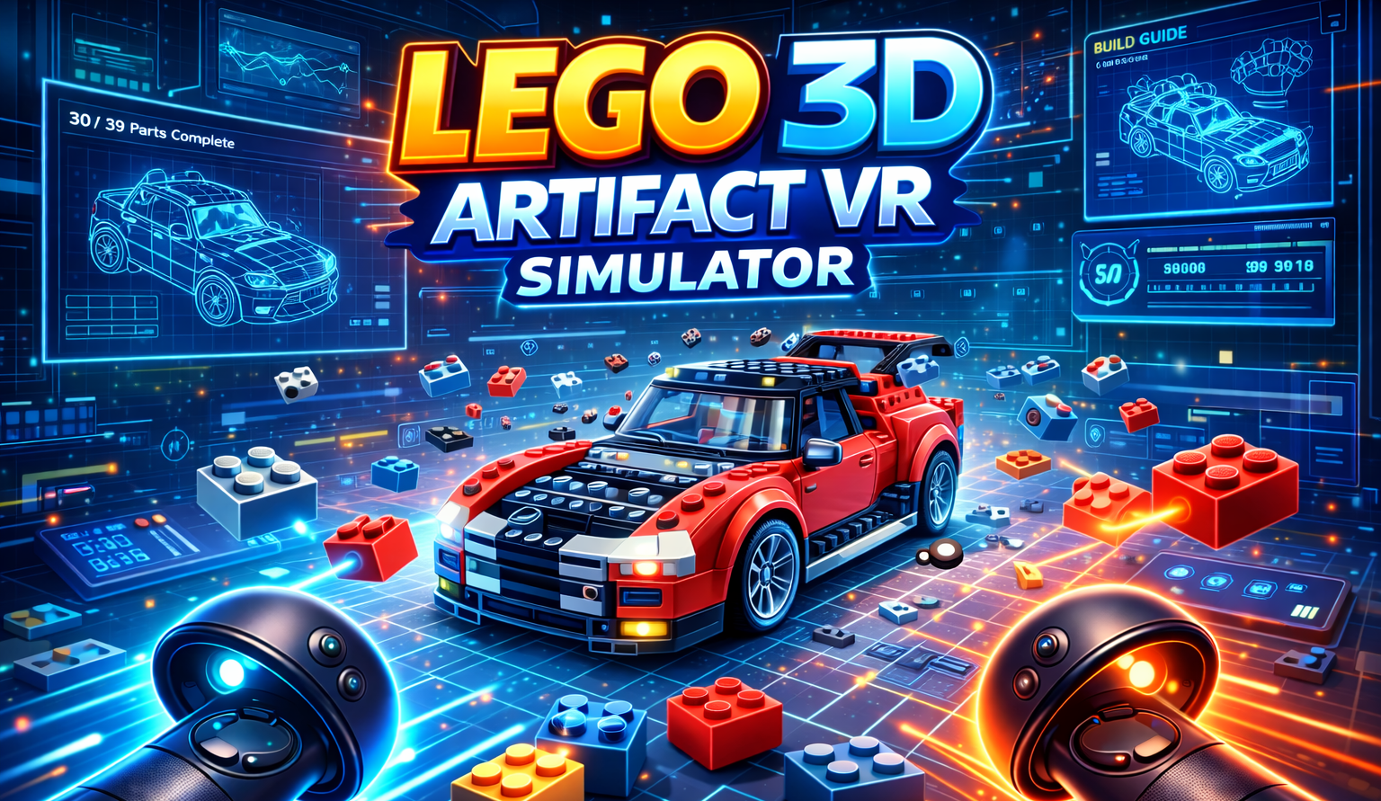 Build Virtual Building Blocks LEGO 3D ARTIFACT VR SIMULATOR on SideQuest Oculus Quest Games & Apps ...