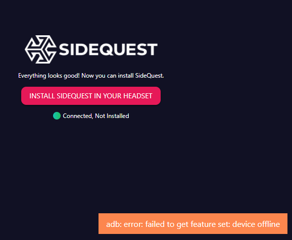 SideQuest Community ... Post: Help please! Devic... SideQuest