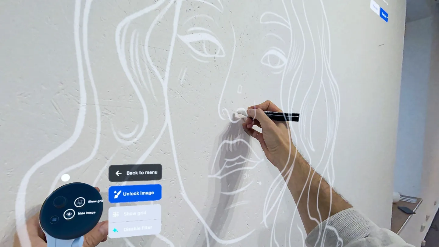 SketchAR: Drawing, Tracing, Mural art on SideQuest Oculus Quest Games ...