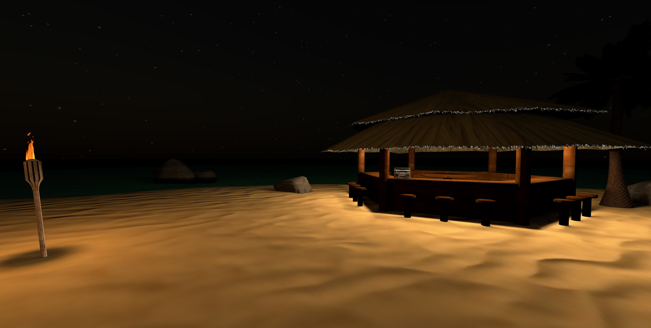 night-time-beach-party-on-sidequest-oculus-quest-games-apps-including