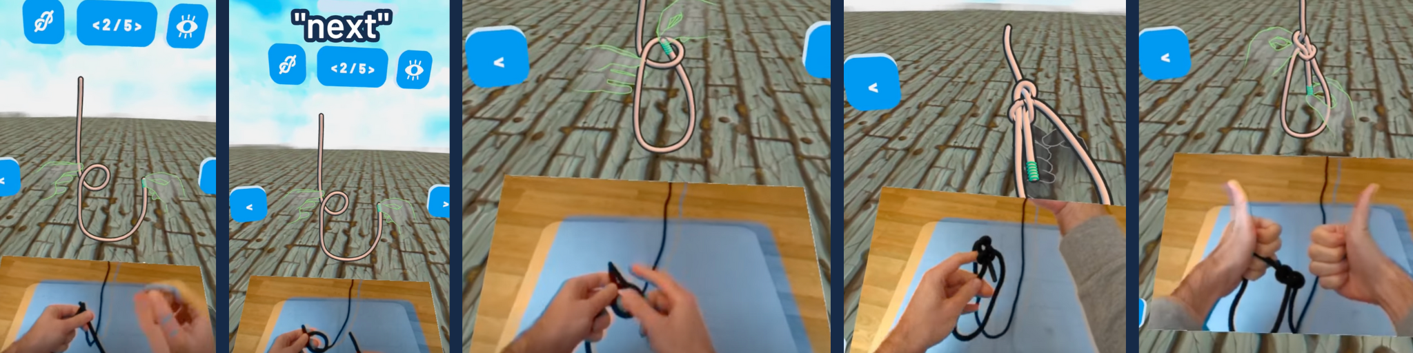 Why not practice some knots in Mixed Reality? on SideQuest Oculus Quest ...