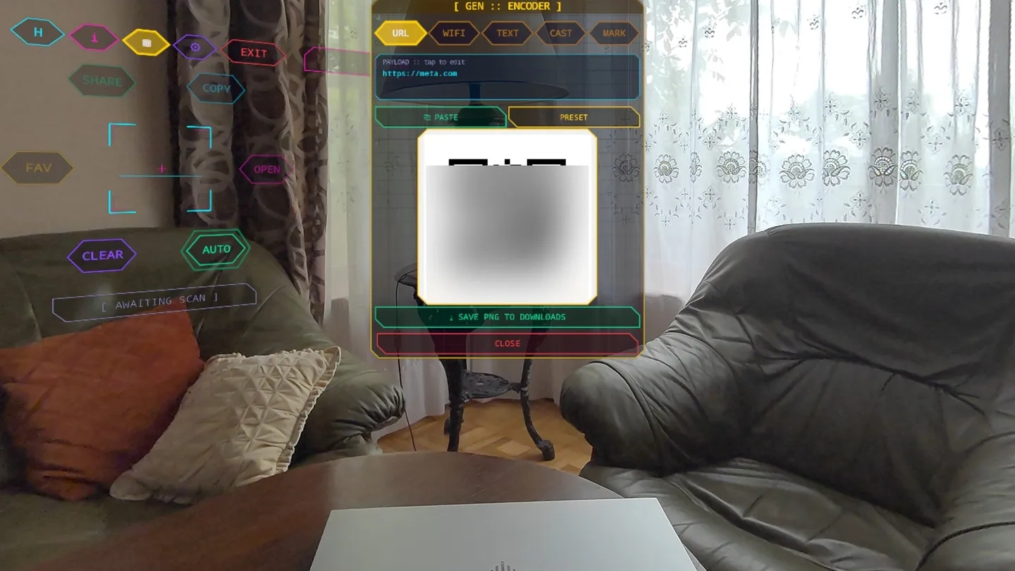 QR Scanner & Generator on SideQuest Oculus Quest Games & Apps including ...
