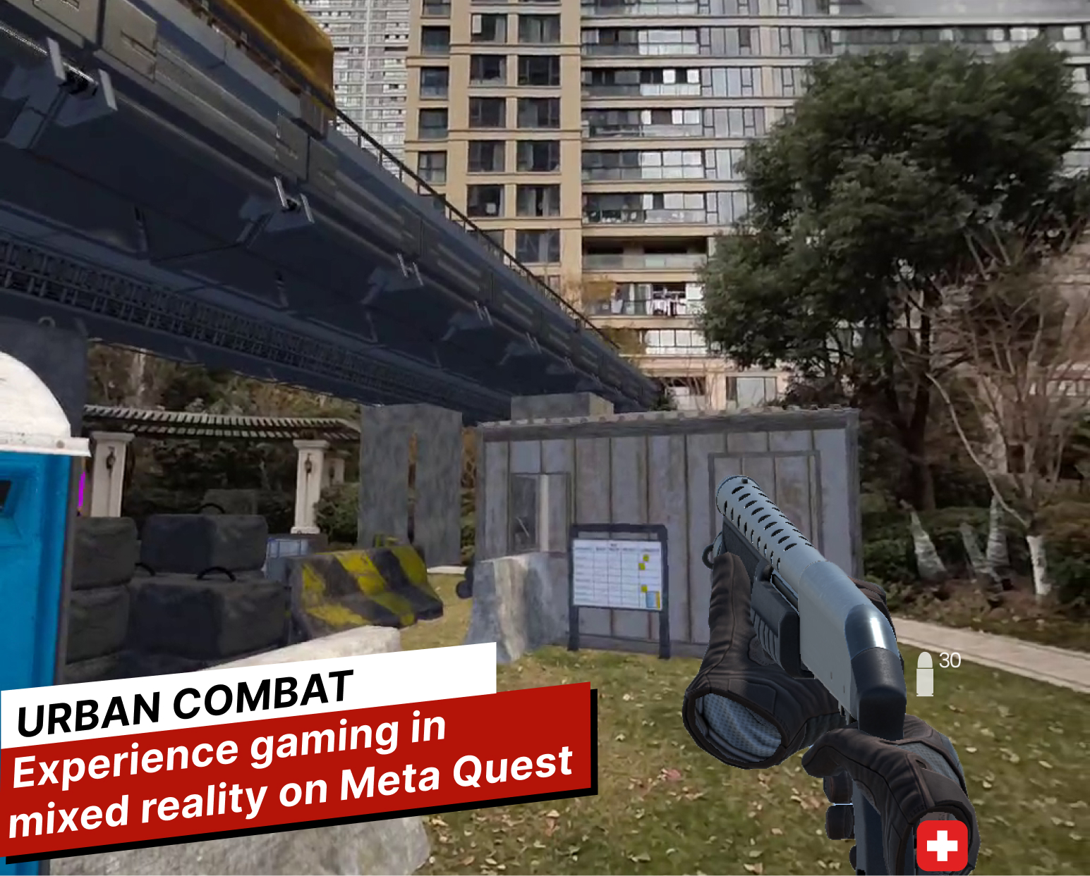 Urban Combat: Multiplayer FPS in Mixed Reality on SideQuest Oculus ...