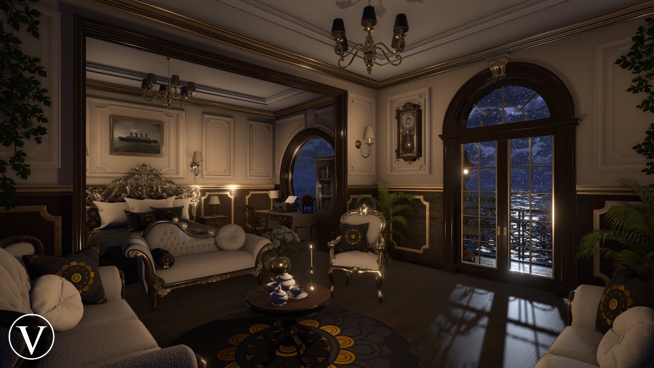 Custom Quest Home Titanic Room Night on SideQuest Oculus Quest Games & Apps including AppLab